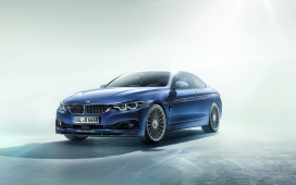高清晰蓝色宝马alpina b4双涡轮汽车壁纸