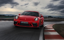 高清晰2017款红色保时捷911-GT跑车壁纸