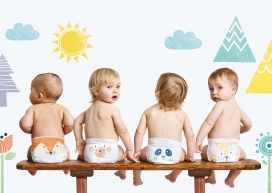 你的宝宝会爱上这些环保的尿布-Kit＆Kin尿不湿设计