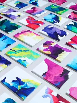 GF史密斯的10,000张创造性设计的水彩数字绘画，每个都具有不同超复合雕塑的视图， 由伦敦设计博物馆年度提名