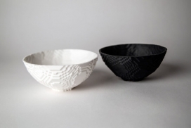 英国设计师马特・戴维斯（Matt Davis）采用传统技术融合现代技术的陶瓷-设计师使用软件设计对象后，然后制作3D打印模型，最好烧烤而成