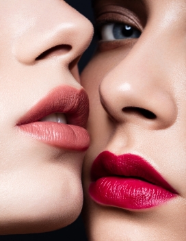 精致的肌肤人像彩妆-细微的毫毛都很清楚