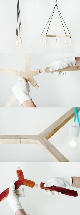 木质有线插座的吊灯-圣彼得堡Yaroslav Misonzhnikov设计