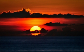 高清晰日落壁纸