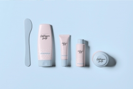 Allyson Soap-女性护肤品香皂包装设计-柔和的色彩，笔触纹理，女性化的设计突出