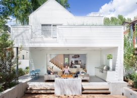 细长白色条纹的家