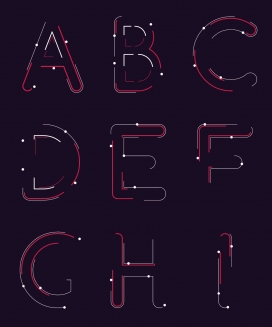 Snake Alphabet - Template Videohive-你追我赶-运动的循环球字母字体设计