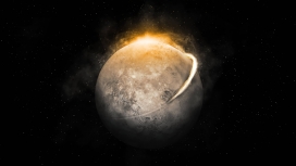 高清晰发光的地球壁纸