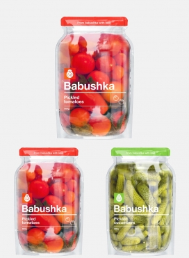 Babushka泡菜罐头包装设计