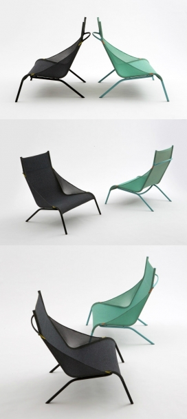 Moroso-三维编织的帐篷椅子-第一个采用3D打印针织的帐篷椅子