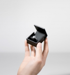 给你的爱人留下深刻甜蜜的印象-一个华丽的Hudson钻石戒指包装设计