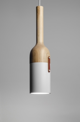 Nut C-木质酒瓶灯