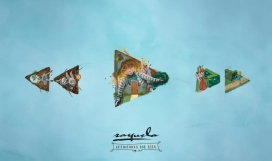 可爱的播放卡通箭头-Librería Rayuela平面广告