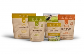 大放异彩的狗粮，工艺纸袋结合温暖的地球色调色彩散发着一种自然的氛围