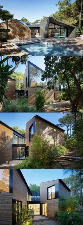 法国波尔多附近的现代度假屋