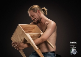 让你成为父亲-Bauker木工切割机电锯平面广告