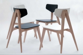 molletta椅子-灵感来自以色列年轻设计师Hagar Bar Gil的木衣夹