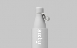 一个别致时尚可重复使用的水瓶，有助于减少塑料水瓶的使用