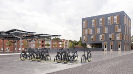 不使用时可以消失在路面的米卢冰山自行车架