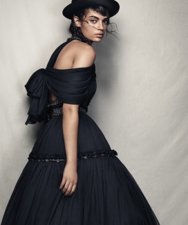 Rubina Dyan-时尚杂志2017年12月-黑色时期的优雅，高戏剧风格