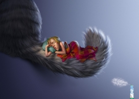 宠物从气味难闻中拯救瞌睡的客人-Febreze空气清新剂平面广告