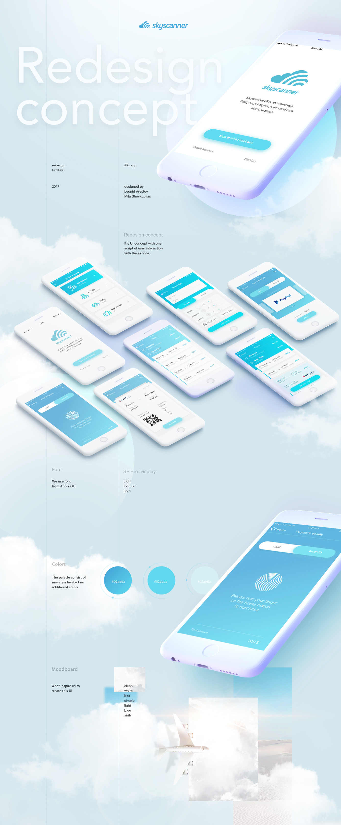 Redesign UI-航班机票IOS应用程序界面设计---酷图编号1