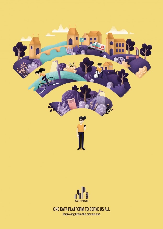 简化通勤和运输-Smart农业平面广告图片