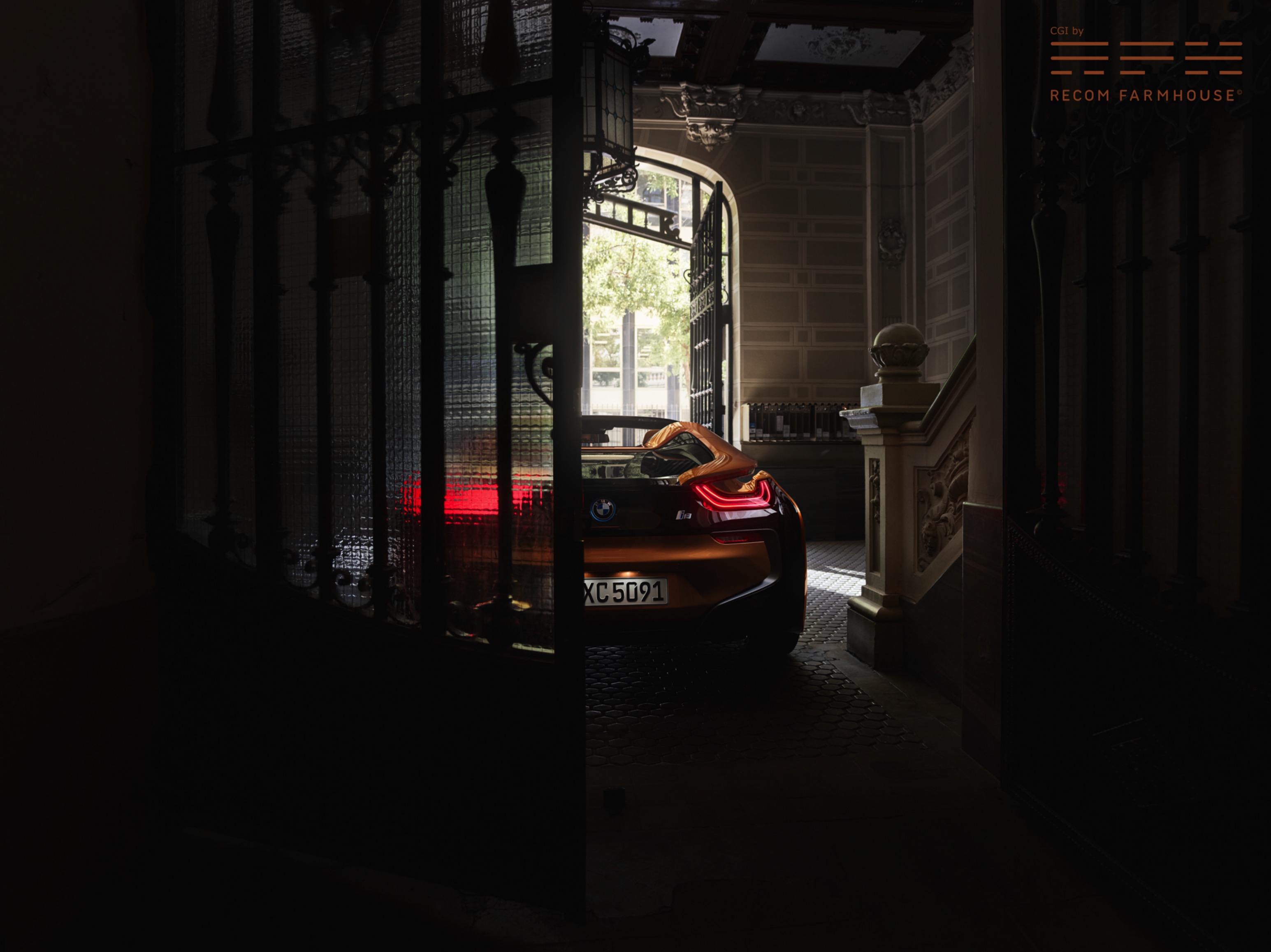 宝马i8香槟色跑车---酷图编号14