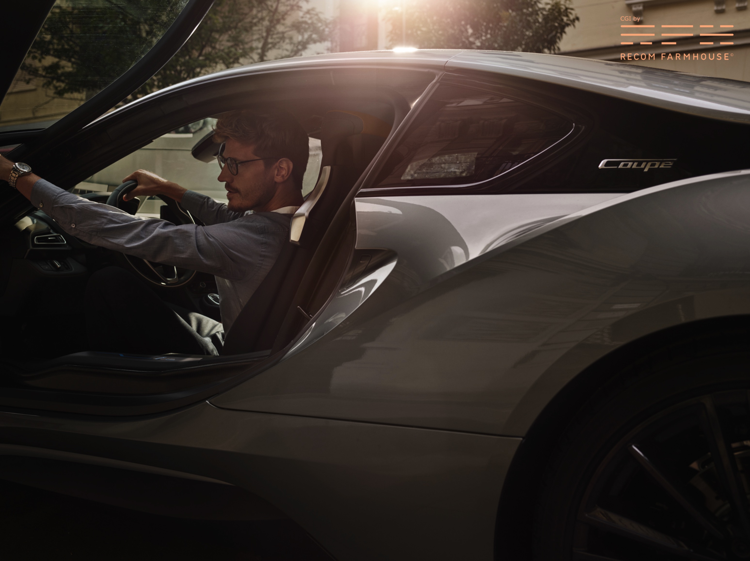 宝马i8香槟色跑车---酷图编号9