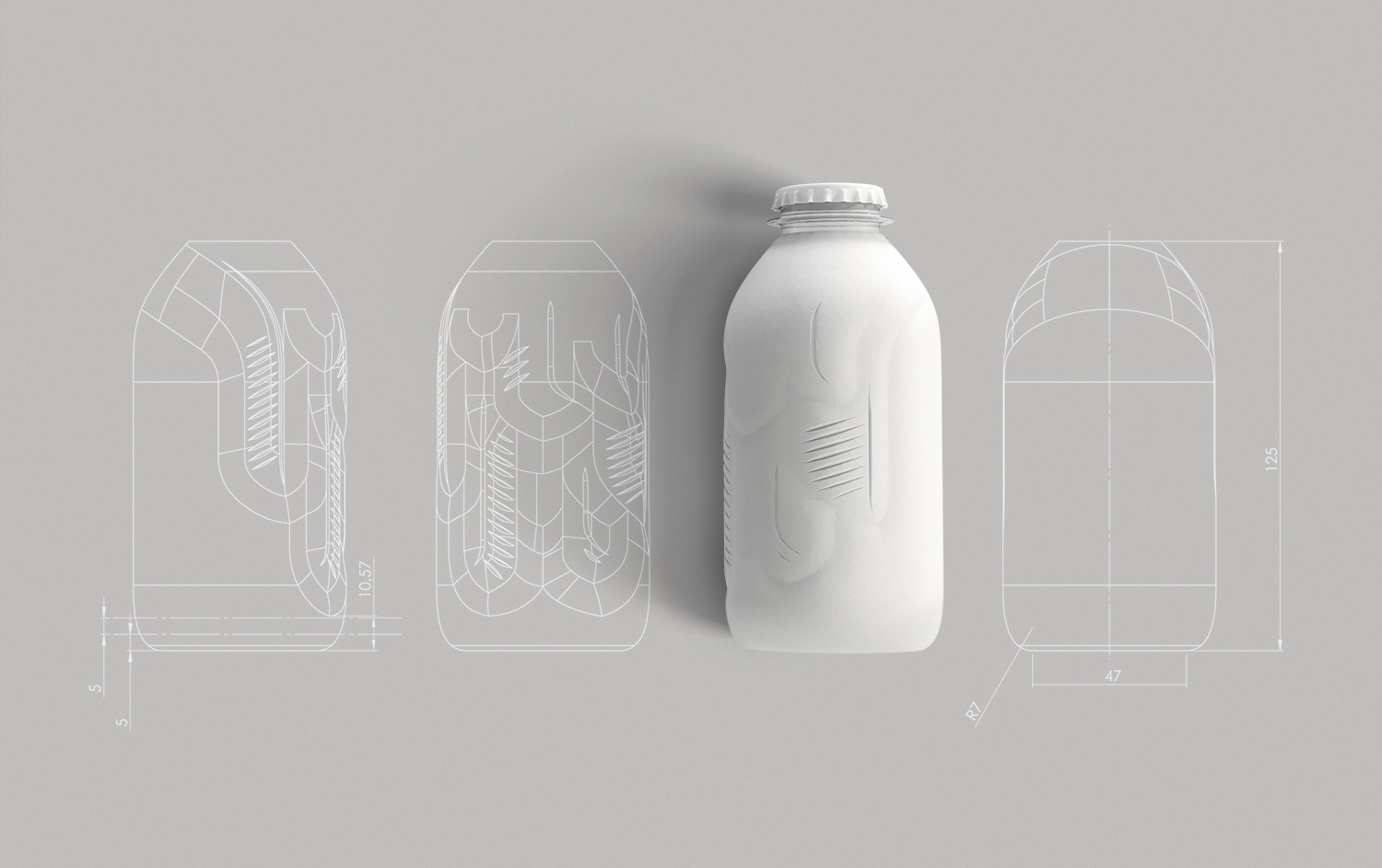 可持续的纸瓶-旨在为浪费的塑料瓶创造一种环保替代品---酷图编号1198835