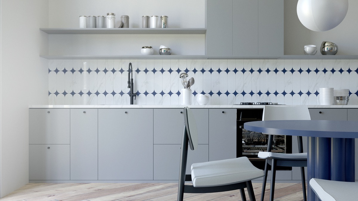 夏季色彩简洁黑条公寓装饰---酷图编号18