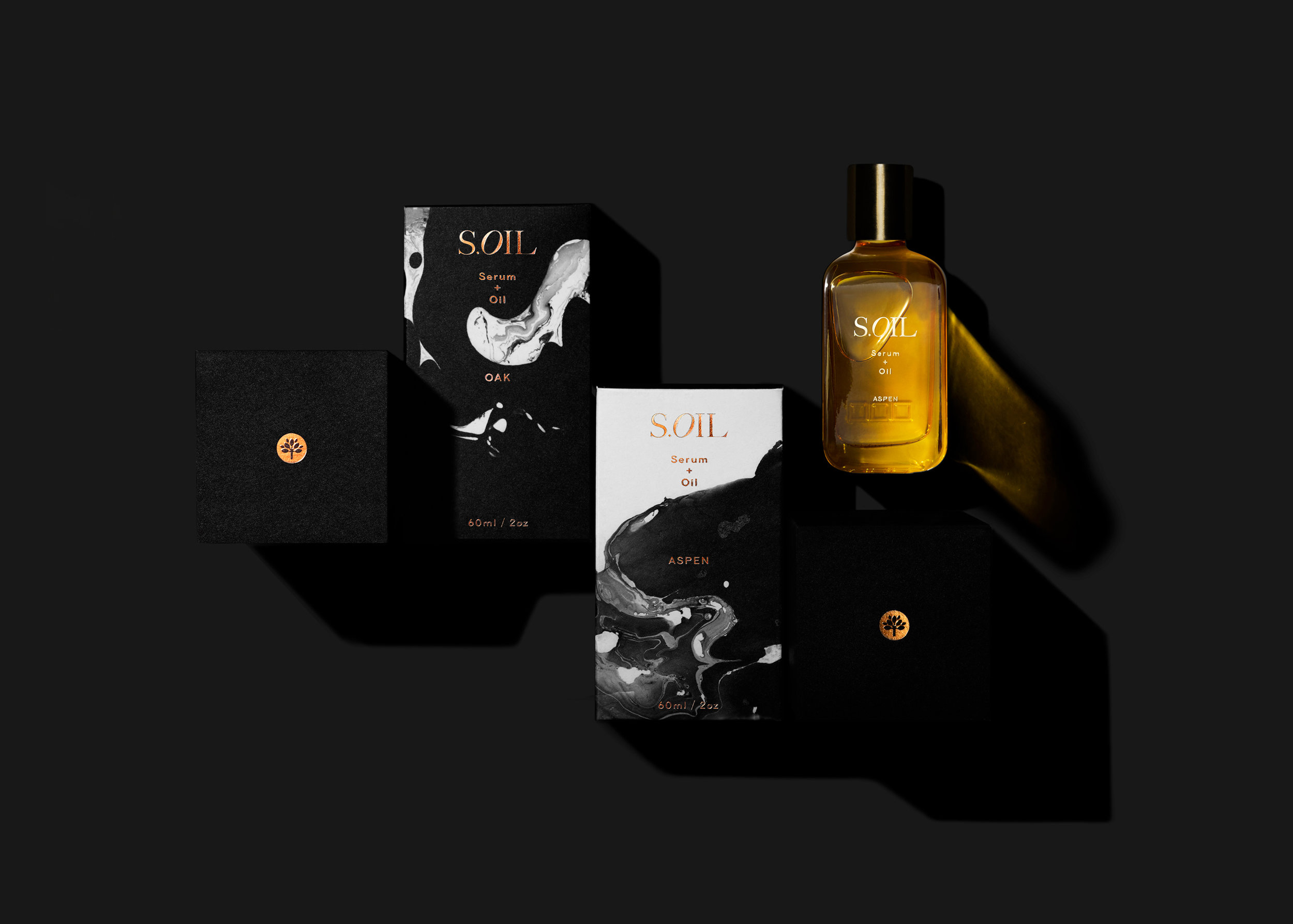 含有光滑黑色和白色的豪华Soil发油-这是一个高端的发油品牌,体现了奢华,同时也提供了一个自然方式来照顾你的头发的方法---酷图编号5