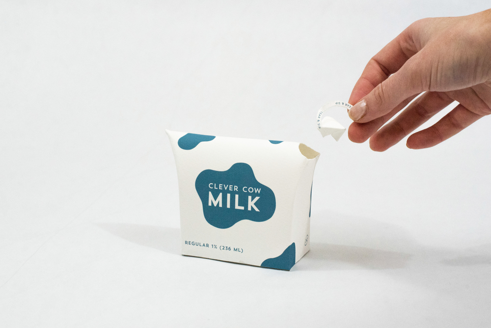 旨在改变典型牛奶纸箱的聪明的牛奶-以便采用传统的牛奶盒,并为其提供适合时代的更新---酷图编号2