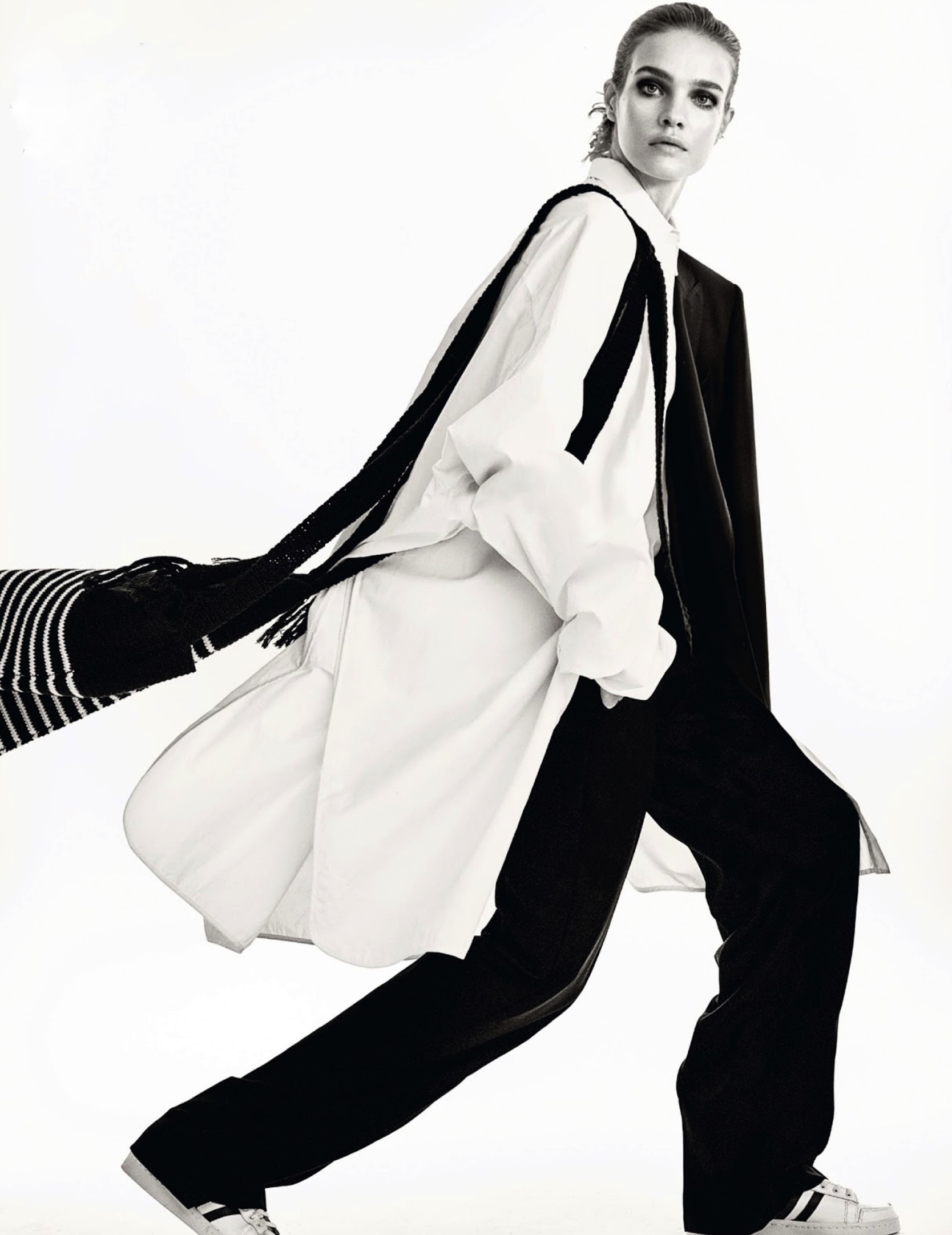 纳塔利・沃佳诺娃-Vodianova时尚波兰2018年5月-宽松包裹层人像---酷图编号7