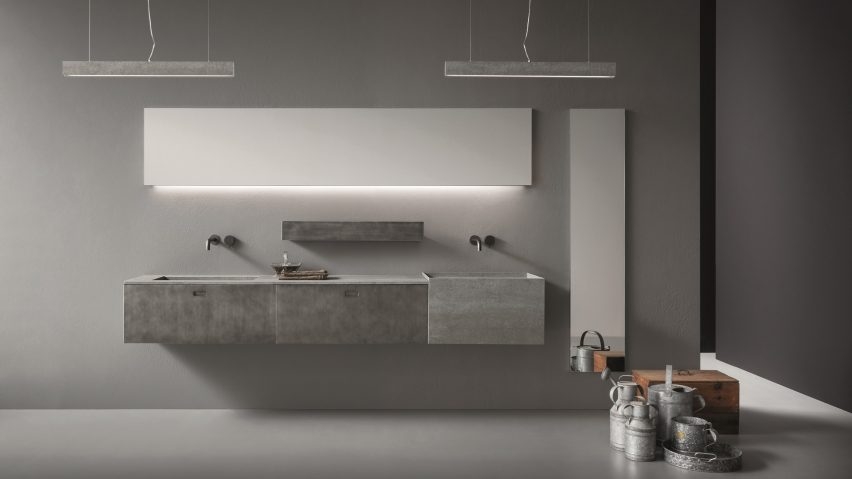 八种最佳新设计的简约浴室-包括由柳条篮和带锥形边缘的浴缸启发的大理石水槽封面大图