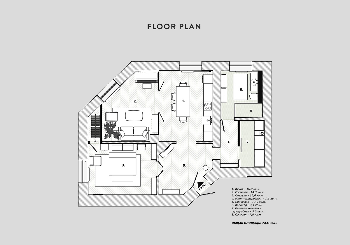 斯堪的纳维亚风格内饰室内设计---酷图编号39