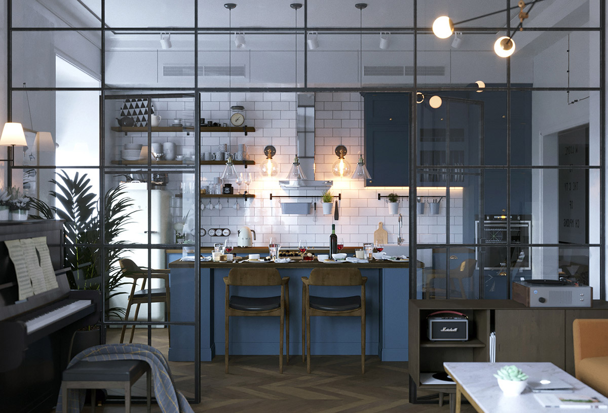 斯堪的纳维亚风格内饰室内设计---酷图编号2