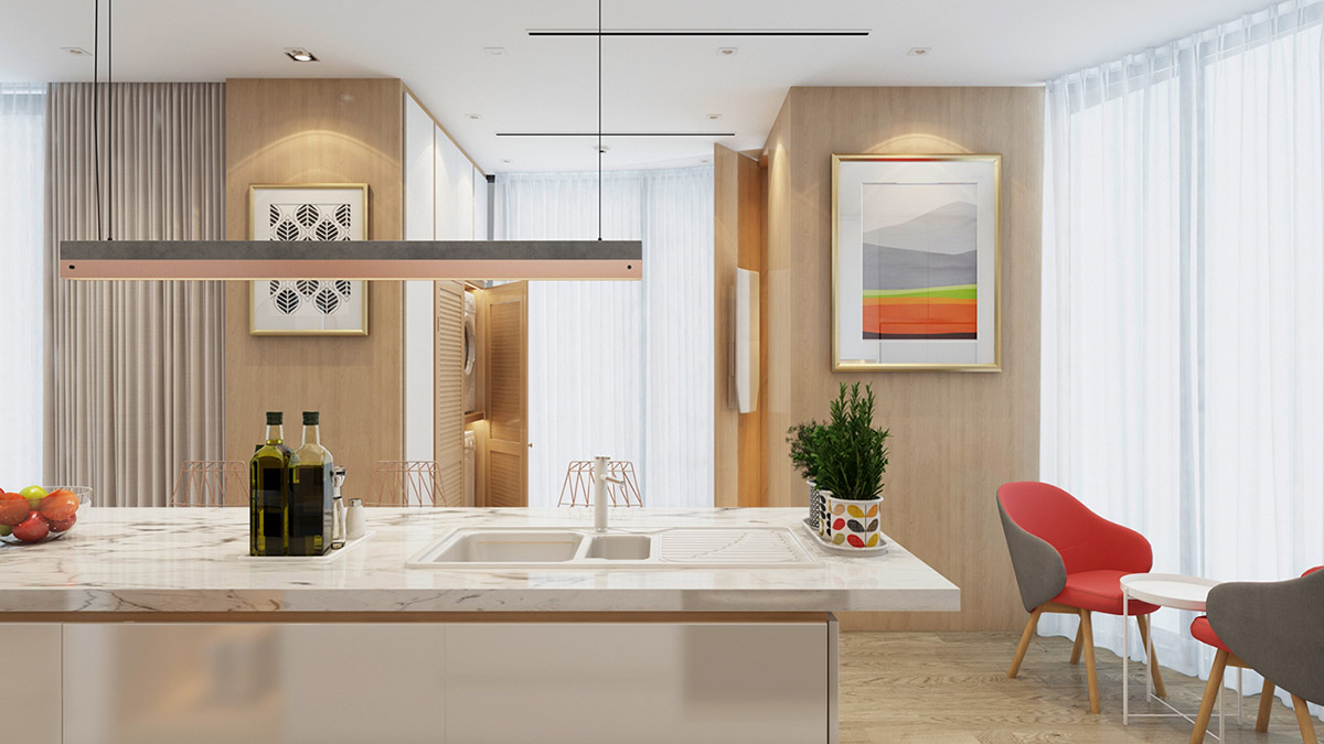 四个使用白色木材达到良好效果的明亮开朗室内设计---酷图编号1206986