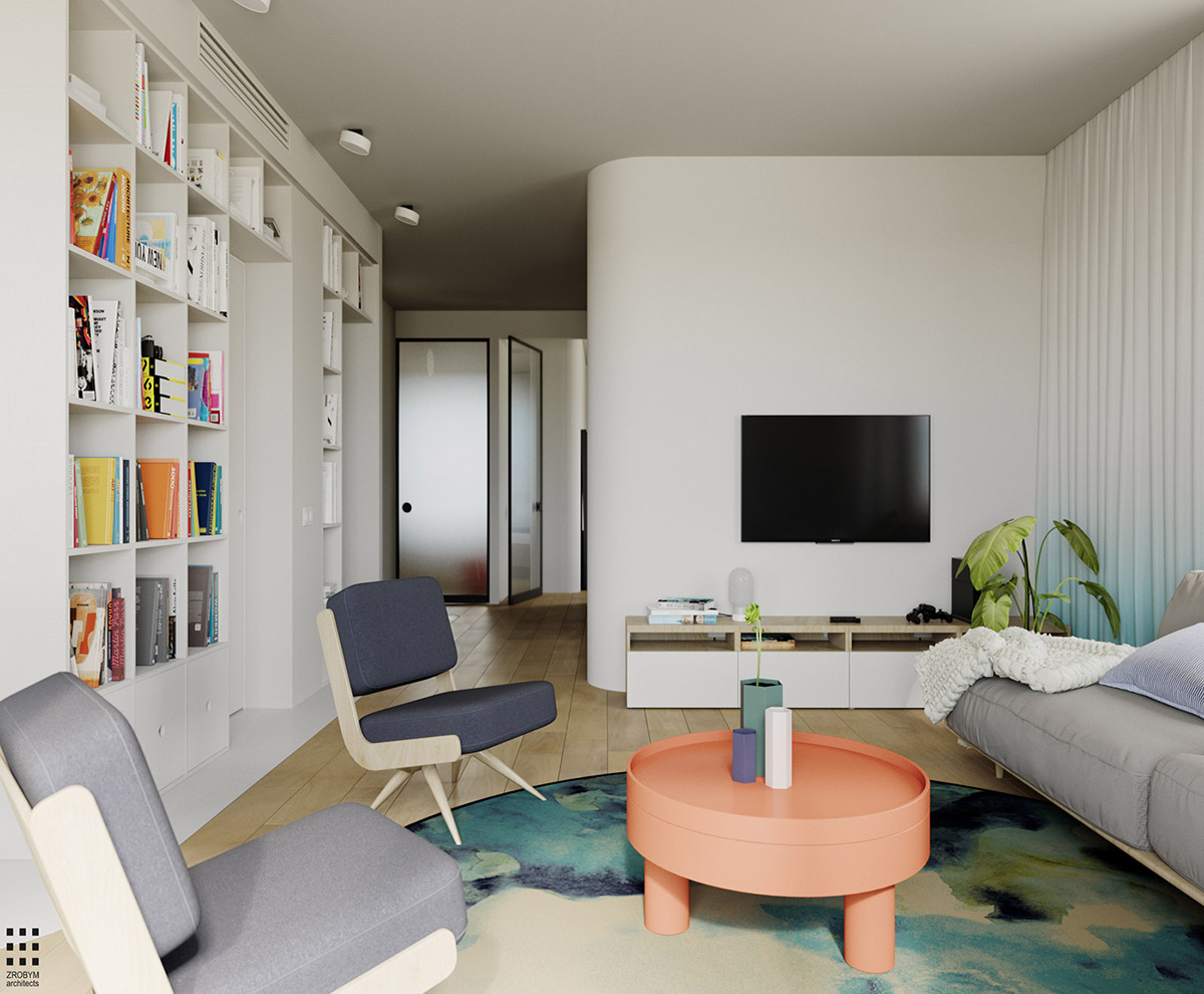 四个使用白色木材达到良好效果的明亮开朗室内设计---酷图编号1207003