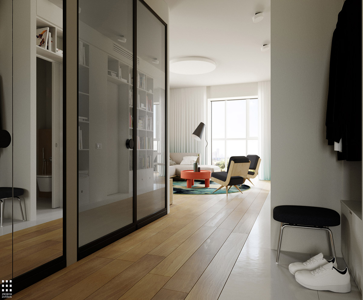 四个使用白色木材达到良好效果的明亮开朗室内设计---酷图编号1207006