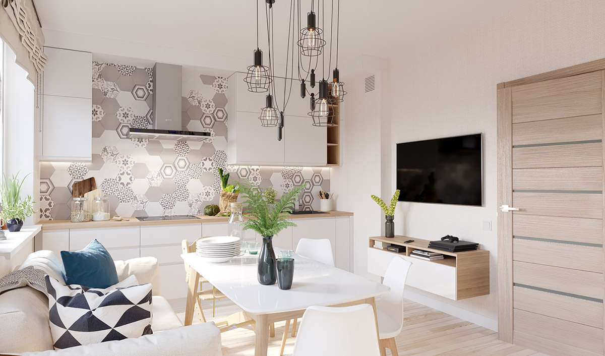 四个使用白色木材达到良好效果的明亮开朗室内设计---酷图编号1207007