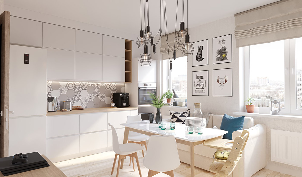 四个使用白色木材达到良好效果的明亮开朗室内设计---酷图编号1207011