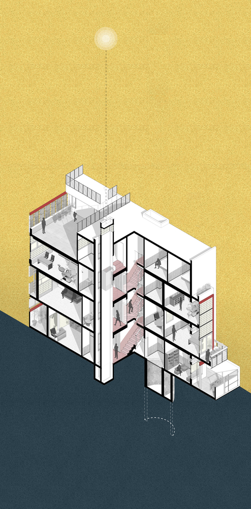 即使他们使用的石头,木头,钢和玻璃等材料的色调相似,每个空间的特征也都不同。该项目通过与当地工匠合作,并在施工过程中解决了很多细节问题。