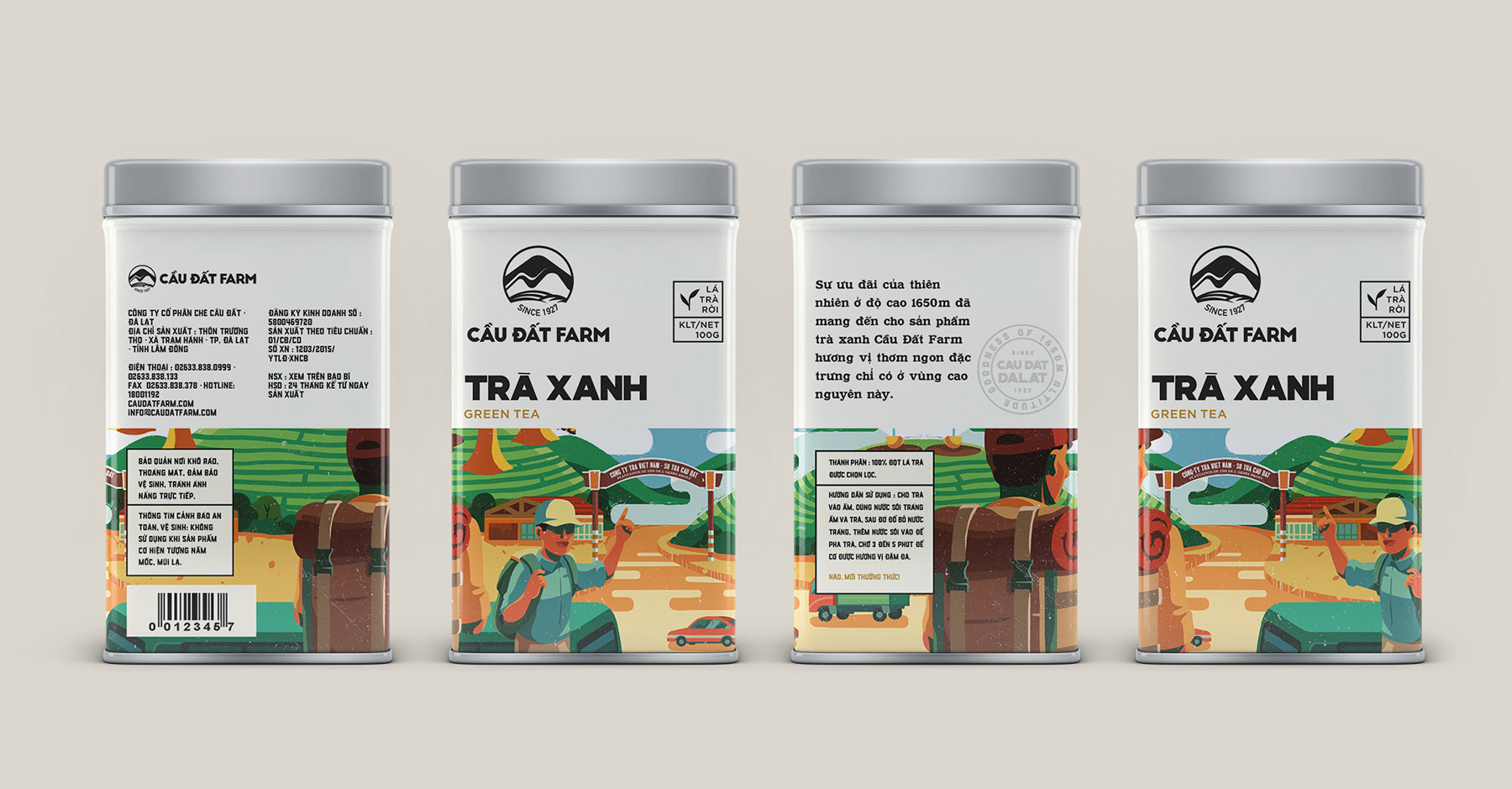 配有色彩鲜艳动态插图的越南咖啡和茶杯---酷图编号4