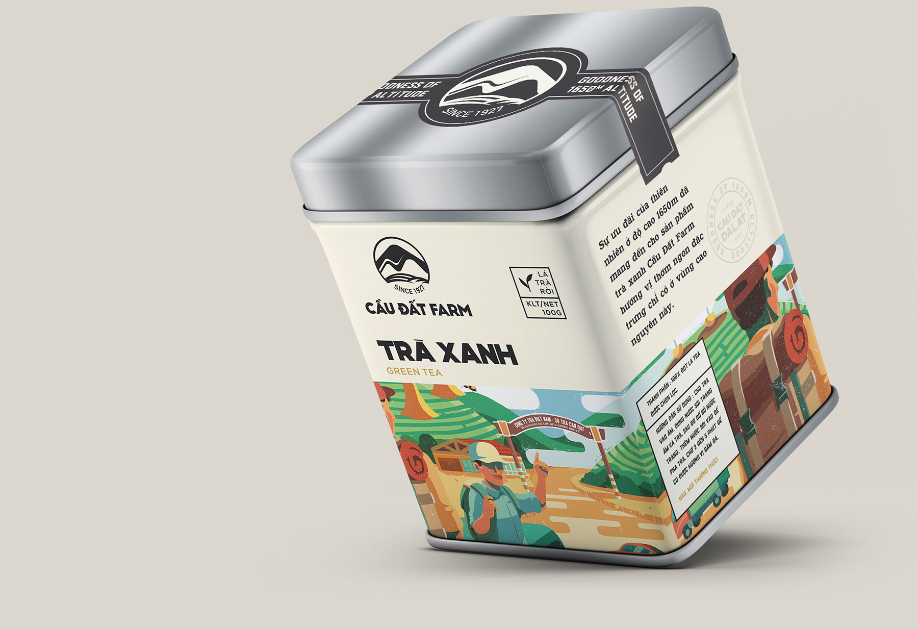 配有色彩鲜艳动态插图的越南咖啡和茶杯---酷图编号1