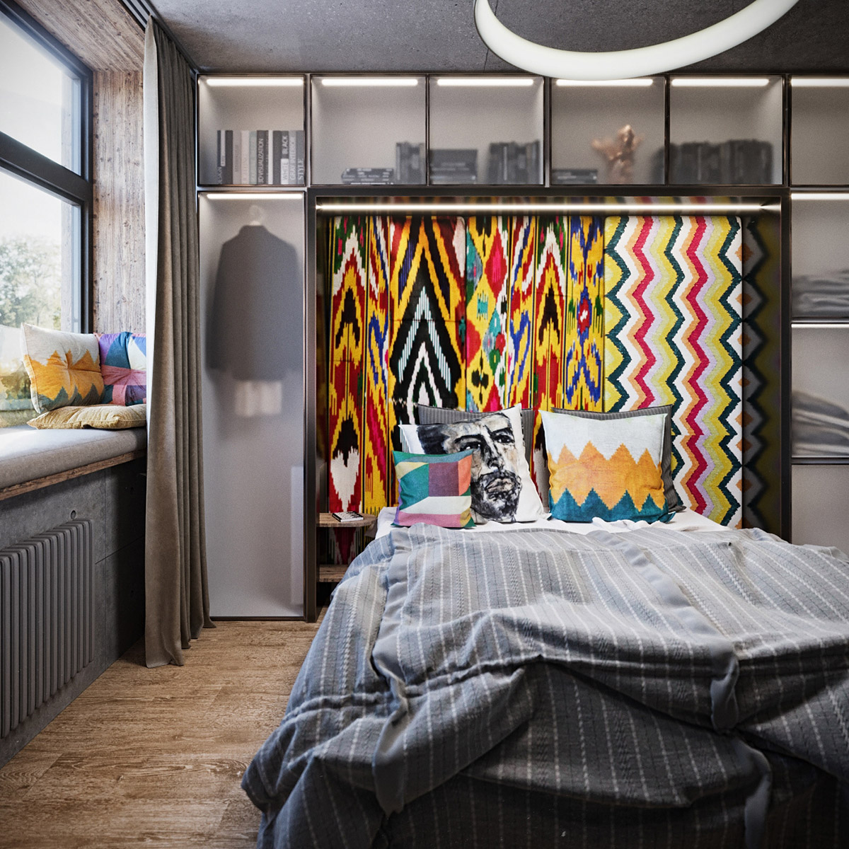 摩洛哥五颜六色Boho工业样式的室内设计---酷图编号15