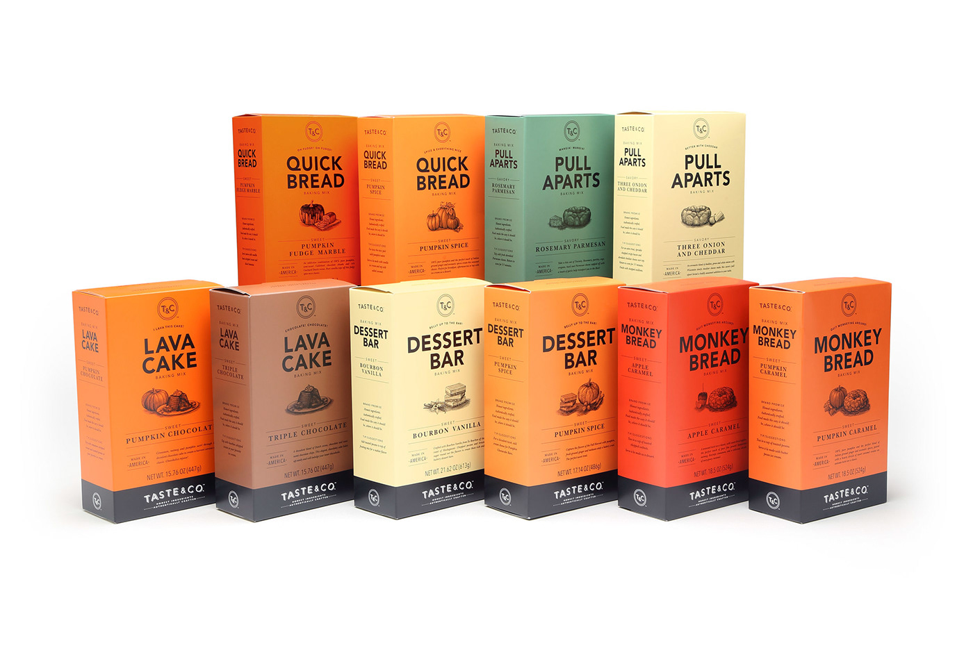 自定义插图和丰富调色板的口味-一系列新调味料和烘焙产品---酷图编号1209178