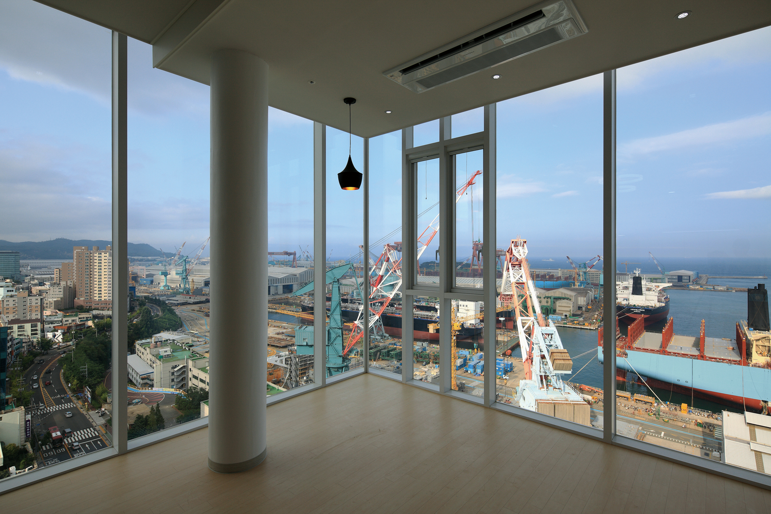 通往天空大海的韩国都市塔高楼---酷图编号1210300