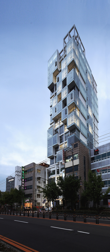 通往天空大海的韩国都市塔高楼---酷图编号1210301