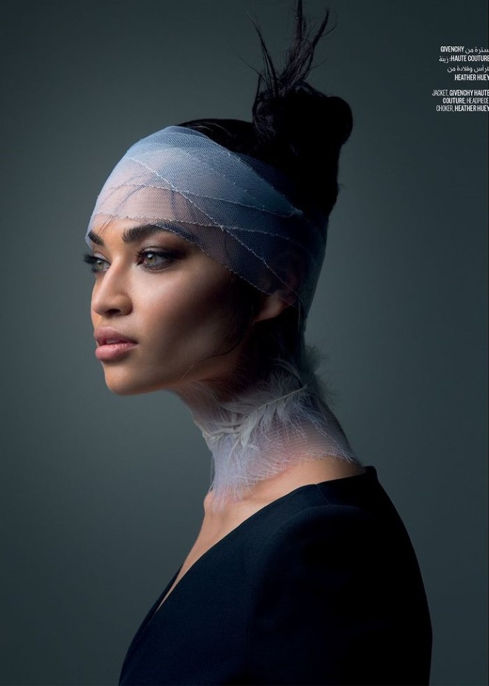 莎琳娜・莎克穿着Karl Simone为Vogue Arabia设计的奢华外观---酷图编号4